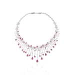 Crimson Rainfall Necklace